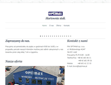 Tablet Screenshot of optimax.pl