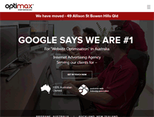 Tablet Screenshot of optimax.net.au