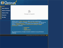 Tablet Screenshot of optimax.org